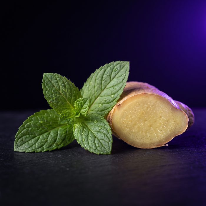 Peppermint and ginger root